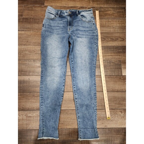 Women's Maurices Skinny High Rise Stretch Jeans Size L Reg. Cut Off Or Rolled - Picture 1 of 8
